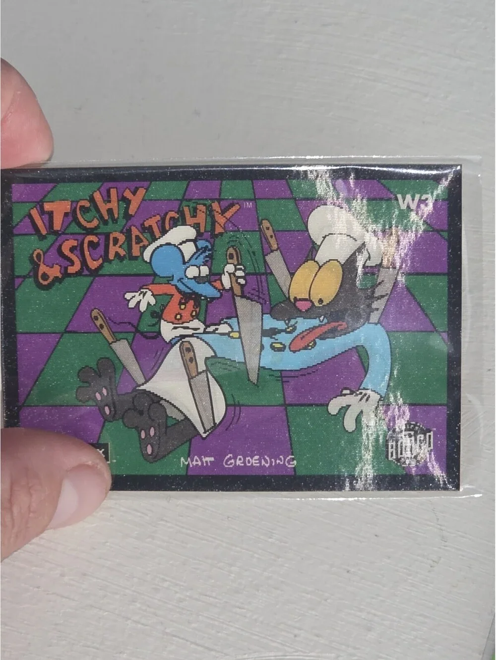 Simpsons Series 2 Wiggle Card Puzzle Near Set Lenticular SkyBox 1994 6 Card Lot